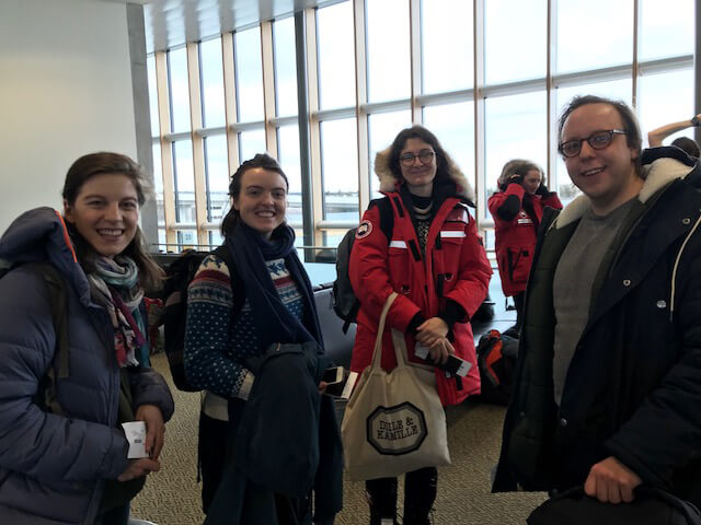 Sentinel North International Arctic Field School - Students at the airport
