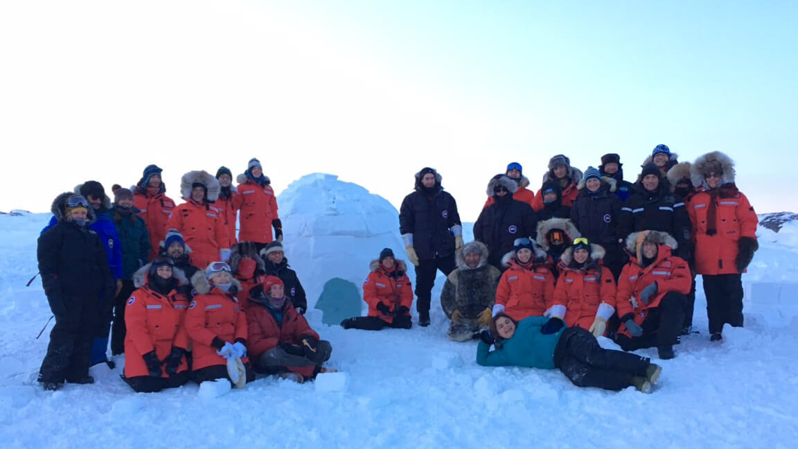 Sentinel North International Arctic Field School - Group picture near Iqaluit